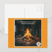 Echtscheidingsverjaardag Feestdagenkaart (Voorkant / Achterkant)