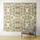 Echtstokjes Sepia Wandkleed (In Situ (horizontaal))