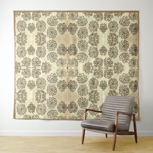 Echtstokjes Sepia Wandkleed (In Situ (horizontaal))