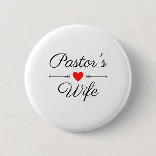 Echtvrouw bl. ronde button 5,7 cm