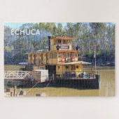 Echuca: Old paddlesteamer, Australië Legpuzzel (Horizontaal)
