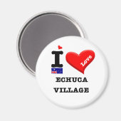 ECHUCA VILLAGE - I Love Magneet (Voorkant / Achterkant)