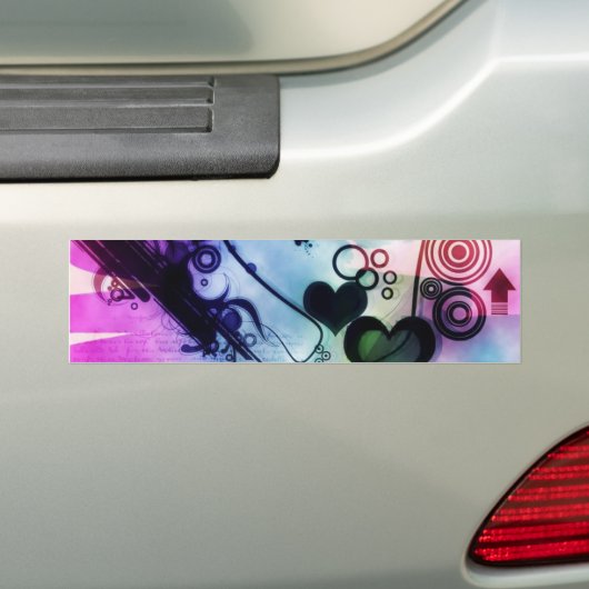 Ecig abstracto bumpersticker (Op auto)