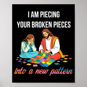 ecing Gebroken eces In Een Nieuw Patroon Christeli Poster