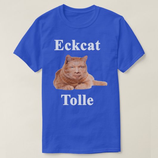 Eckcat Tolle Zen Master Cat Eckhart Tolle kitty T-shirt (Design voorkant)