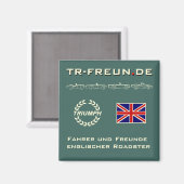 Eckiger Magnet der TR-Freun.de (Voorkant / Achterkant)