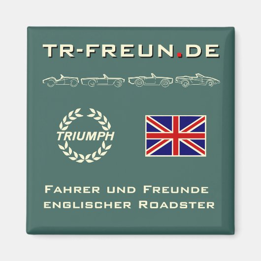 Eckiger Magnet der TR-Freun.de (Voorkant)
