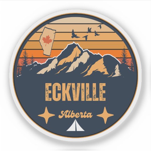 Eckville, Alberta Sticker (Voorkant)