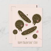 Eclair Donuts Cake Pop Valentijnsdag Briefkaart (Voorkant / Achterkant)