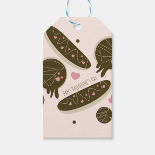 Eclair Donuts Cake Pop Valentijnsdag Party Cadeaulabel