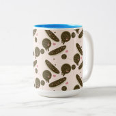 Eclair Donuts Cake Pop Valentijnsdag Tweekleurige Koffiemok (Voorkant rechts)