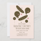 Eclair Donuts Cake Pops Valentijnsdag Feestje Kaart (Voorkant)
