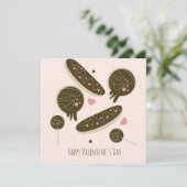 Eclair Donuts Cake Pops Valentijnsdag Kaart (Staand voorkant)