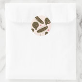 Eclair Donuts Cake Pops Valentijnsdag Zakelijk Ronde Sticker (Tas)