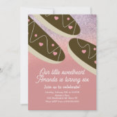 Eclair Donuts Nep Glitter Valentijnsdag Kaart (Voorkant)