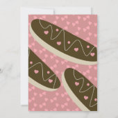 Eclair Donuts Nep Glitter Valentijnsdag Kaart (Achterkant)