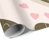 Eclair Donuts Valentijnsdag Hearts Cadeaupapier (Rol Hoek)