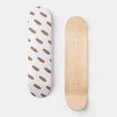 Eclair Donuts Watercolor Naam Sprinkels Skateboard (Voorkant)