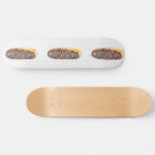 Eclair Donuts Waterverf Name Sprinkles Persoonlijk Skateboard (Horizontaal)