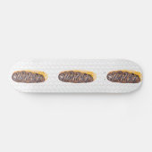 Eclair Donuts Waterverf Name Sprinkles Persoonlijk Skateboard (Horizontaal)