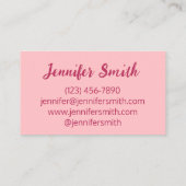 Eclair French Choux Pastry Chef Baker Bakery Food Visitekaartje (Achterkant)