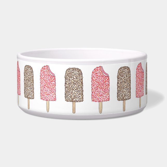 Eclair Ice Cream Popsicles Pet Bowl Voerbakje (Voorkant)