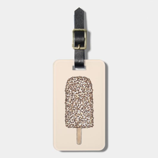 Eclair Ijslolly Persoonlijke Eetgrage Mens Bagagelabel (Voorkant verticaal)