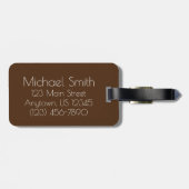 Eclair Ijslolly Persoonlijke Eetgrage Mens Bagagelabel (Achterkant horizontaal)