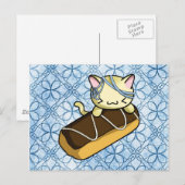 Eclair Kat Briefkaart (Voorkant / Achterkant)