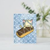 Eclair Kat Briefkaart (Staand voorkant)