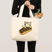 Eclair Kat Grote Tote Bag (Voorkant (product))