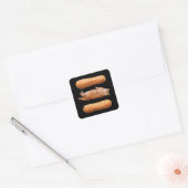 Eclairs Vierkante Sticker (Envelop)