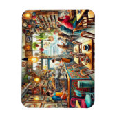 Eclectic Cafe in de Mok van Melbourne Magneet (Verticaal)