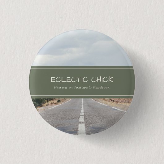 Eclectic Chick YouTube & Facebook Ronde Button 3,2 Cm (Voorkant)