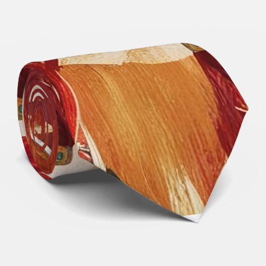 Eclectic Feather Boho-Stropdas Stropdas (Opgerold)