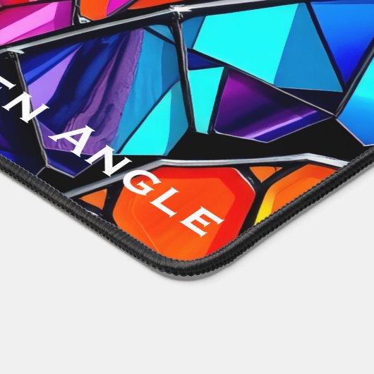 Eclectic Geometric Mosaic Tile Office Bureaumat (Hoek)