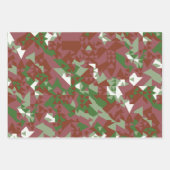 Eclectic Mod Retro Geometrisch Kerstpatroon Inpakpapier Vel (Voorkant 2)