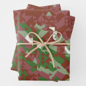 Eclectic Mod Retro Geometrisch Kerstpatroon Inpakpapier Vel (In situ)