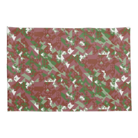 Eclectic Mod Retro Geometrisch Kerstpatroon Kussensloop (Achterkant-Rechts)