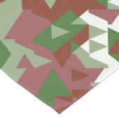 Eclectic Mod Retro Geometrisch Kerstpatroon Lange Tafelloper (Hoek)