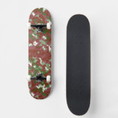 Eclectic Mod Retro Geometrisch Kerstpatroon Persoonlijk Skateboard (Voorkant)