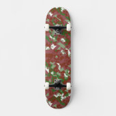 Eclectic Mod Retro Geometrisch Kerstpatroon Persoonlijk Skateboard (Voorkant)