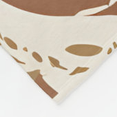 Eclectic Natural Terracotta Wildflower Rustic Boho Fleece Deken (Hoek)