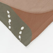 Eclectic Natural Terracotta Wildflower Rustic Boho Fleece Deken (Hoek)