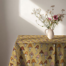 Eclectic Retro Tablecloth Warm Tones & Soft Hues Tafelkleed