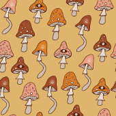 Eclectic Retro Towel Warm Tones & Soft Hues Bad Handdoek