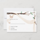 Eclectic Romance Tree Branch Beige Gauze RSVP (Voorkant)