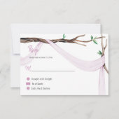 Eclectic Romance Tree Branch Lila Gauze RSVP (Voorkant)