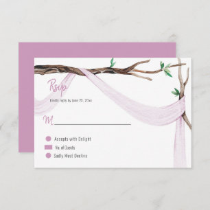 Eclectic Romance Tree Branch Lila Gauze RSVP