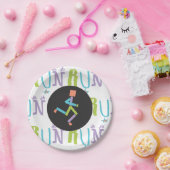 Eclectic RUN Runner Kleurrijke papieren Borden Bordje (Feest)